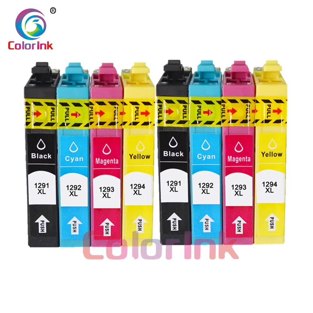 ColorInk 8 упаковок 12XL для T1291 T1292 T1293 T1294 Epson BX305 BX320 BX525 BX625 BX630 BX925 SX235 SX420 SX425 SX525 SX620 |