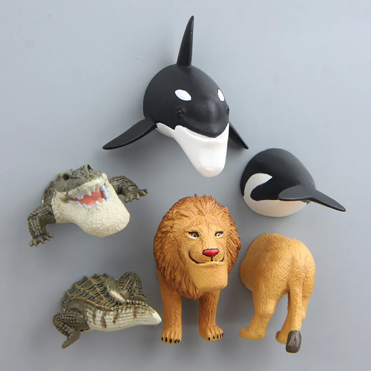 Большой подбородок животного 3D aciton рисунок Магнит мультфильм шаблон магнит на