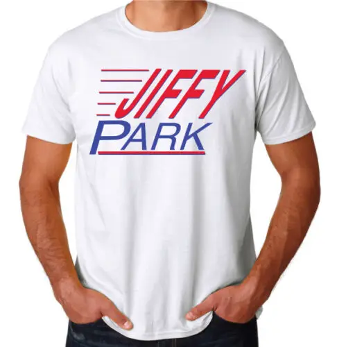 Мужская Однотонная футболка Seinfeld Inspired Jiffy Park Cosmo Kramer белая с веселым комедийным ТВ