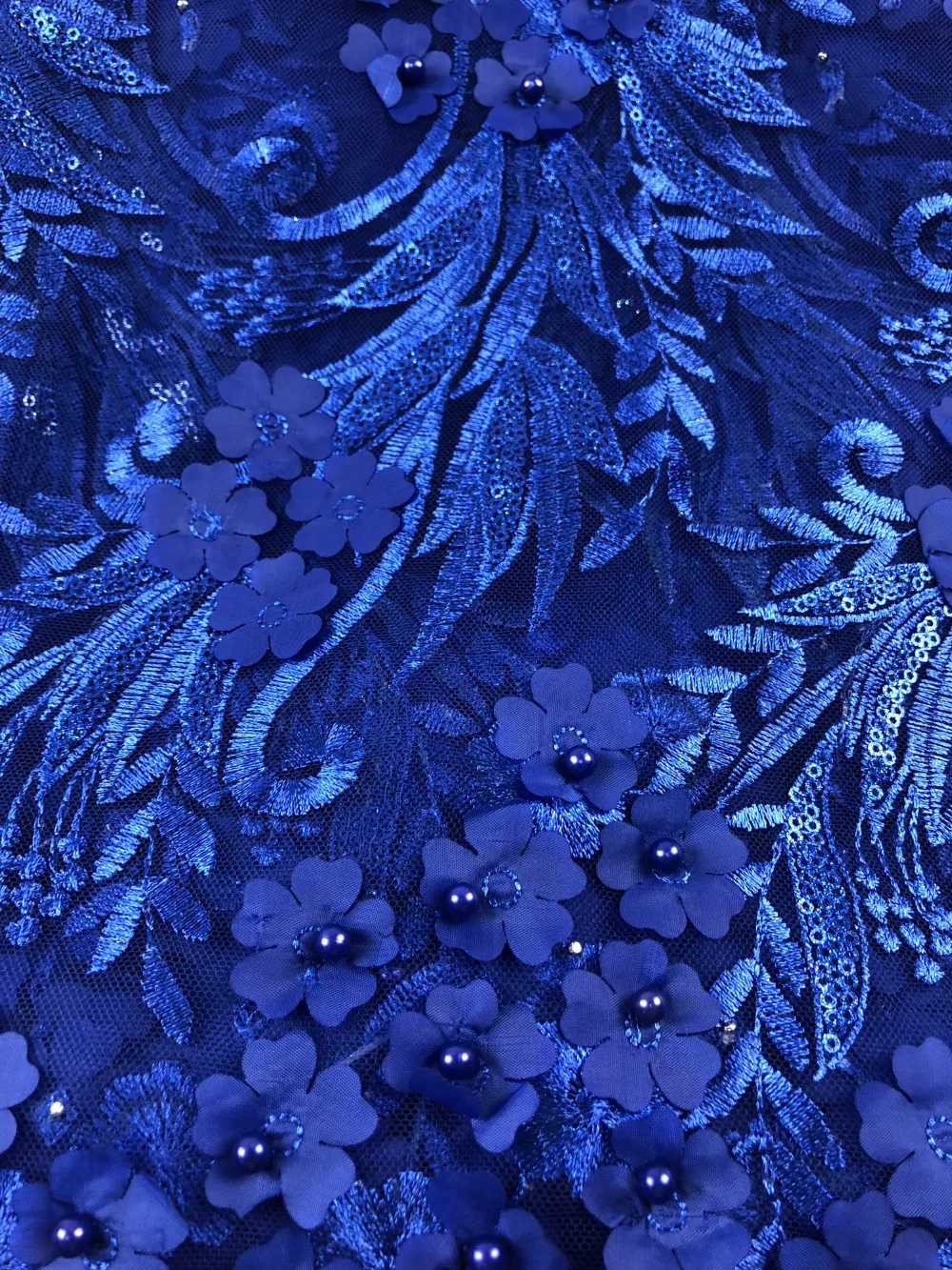 High Quality Guipure African Lace Fabric 2018 Sequins Mesh French Net Embroidery Applique Nigerian Fabrics A727-3 | Дом и сад