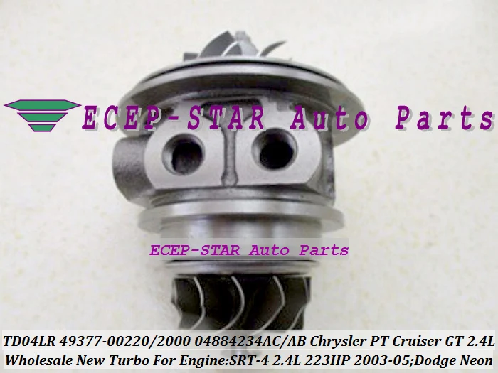 Турбокартридж CHRA TD04LR 49377 00220 00200 04884234AC AB для Chrysler PT Cruiser GT Dodge Neon SRT 4 03 05 EDV 2.4L|turbo