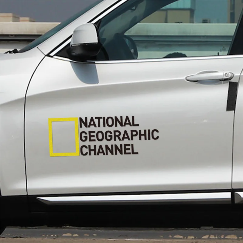 

10 Pairs Customizable NATIONAL GEOGRAPHIC CHANNEL Stickers Decal Car-Styling For BMW OPEL Toyota Nissan Qashqai car accessories