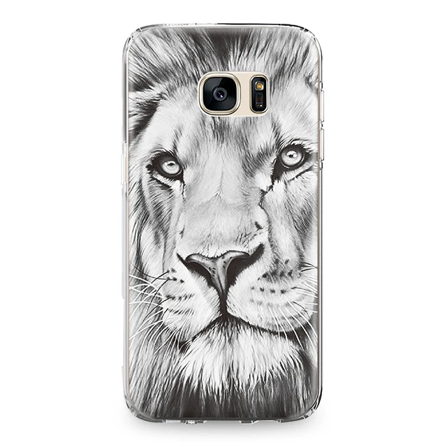 Крутой свирепый властный зверь Волк тигр милый сова шаблон ТПУ чехол s для samsung