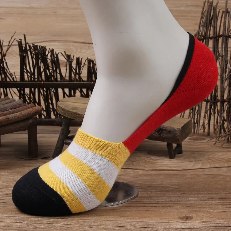 Носки невидимки мужские из бамбука бамбуковые повседневные Мокасины лоферы