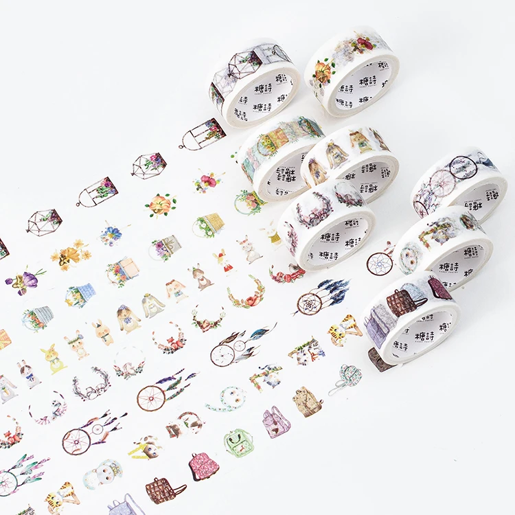 20 мм Широкий дорожный мешок Ловец снов Цветочная корзина лесные животные васи