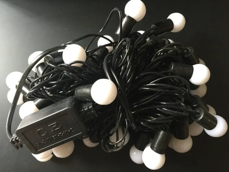 6 м 40LED матовый шар Сказочный свет гирлянда EU220V соединяемый хвост вилка Рождество