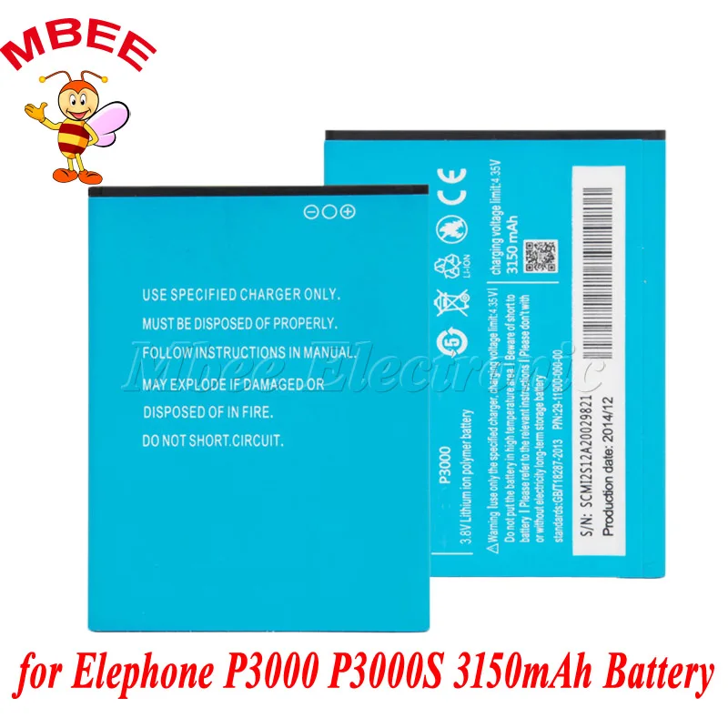Аккумулятор 3150 мАч для Elephone P3000 P3000S|battery for elephone p3000|battery forp3000s battery |