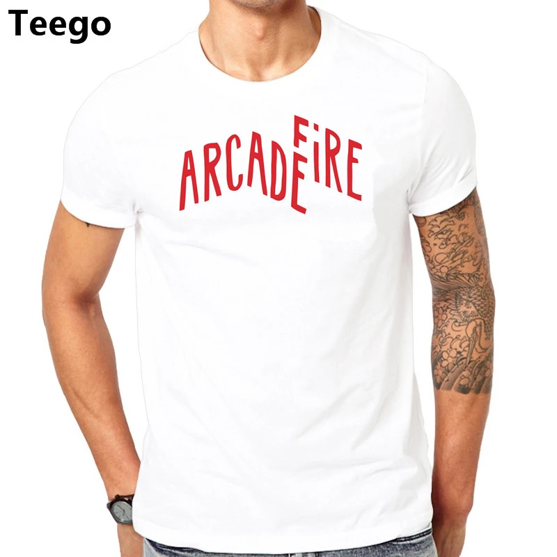 Фото Arcade Fire Tt Рубашка Интернет-магазин 2017 новейшая рубашка для мужчин быстросохнущая