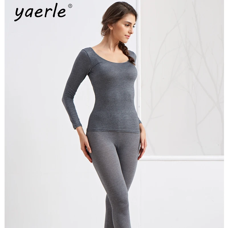 Для женщин набор Термальность ультратонкое нижнее белье брюки Узкие женские невидимка низкие воротник