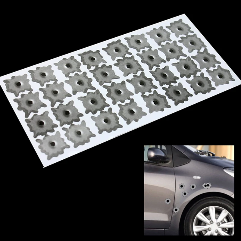 32 Bullet Hole Orifice Sticker Graphic Decal Shothole Car Auto Helmet Windows Free shipping MD242 |