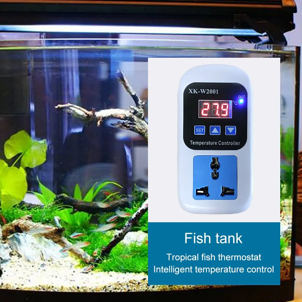 Цифровой регулятор температуры термостата вилка стандарта США 110 220 в перем. Тока