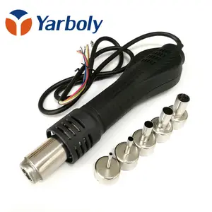 Тепловая пушка с ручкой для распайки горячим воздухом для 858 858D 8586 8858 878A 878 паяльная станция для ремонта BGA с 5 насадками