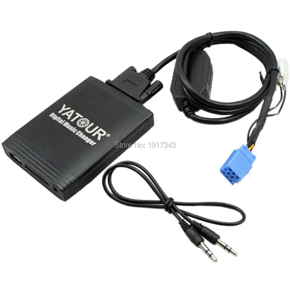 Автомобильный адаптер YATOUR AUX MP3 SD USB музыка RD3 сменный разъем для CD дисков Peugeot 106 206