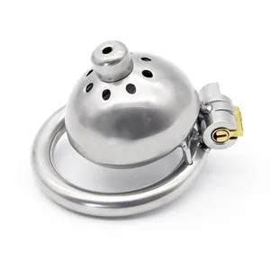 Мужское устройство верности из нержавеющей стали 304 с катетером уретры, супер короткая клетка на член со скрытым замком, взрослые секс-игрушки для мужчин