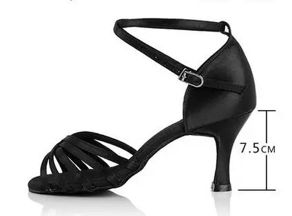 Black heel 7.5cm 211 Танцевальные Кроссовки; женская Обувь для бальных танцев; обувь для латинских танцев; спортивная высокая стоимость; Танцевальная обувь из воловьей кожи на нескользящей подошве для взрослых; Лидер продаж; BD 211 - Цвет: Black heel 7.5cm 211