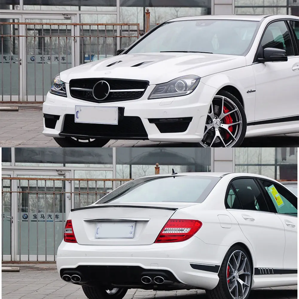 Наклейки на юбку с боковыми полосками 2 шт. AMG Edition C63 507 наклейки для Mercedes Benz C Class W204