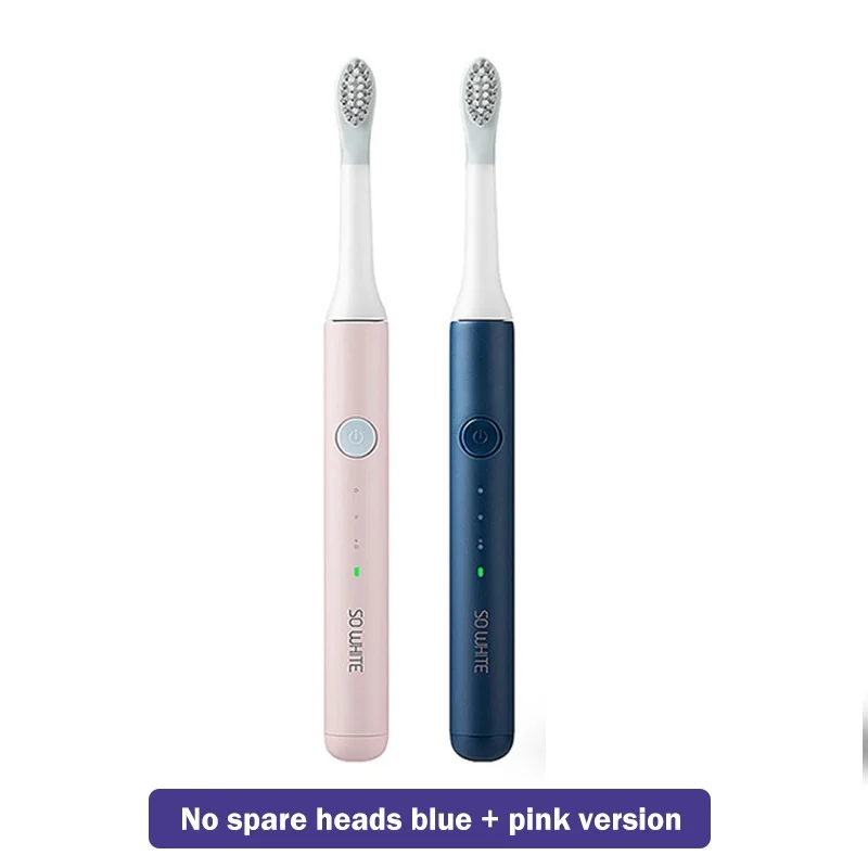 blue pink no heads Xiaomi Mijia sonic зубная щетка SO WHITE EX3 электрическая зубная щетка Youpin Беспроводная зарядка Водонепроницаемая ультра звуковая автоматическая щетка - Цвет: blue pink no heads