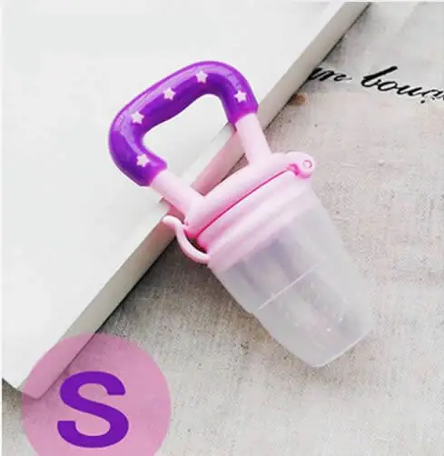 Pacifier Pink S Пищевая добавка для новорожденных, питатель для укуса, сока для младенцев, Nimbler, соска для фруктов, портативная бутылочка для кормления детей, фрукты, овощи, музыка Pac - Цвет: Pacifier Pink S