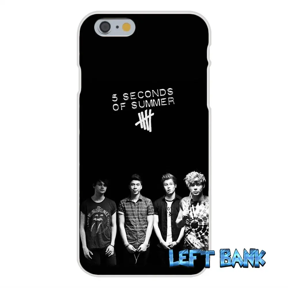 5SOS 5 секунд лета логотип мягкий Силиконовый ТПУ Прозрачный чехол для Samsung Galaxy Note 3 4