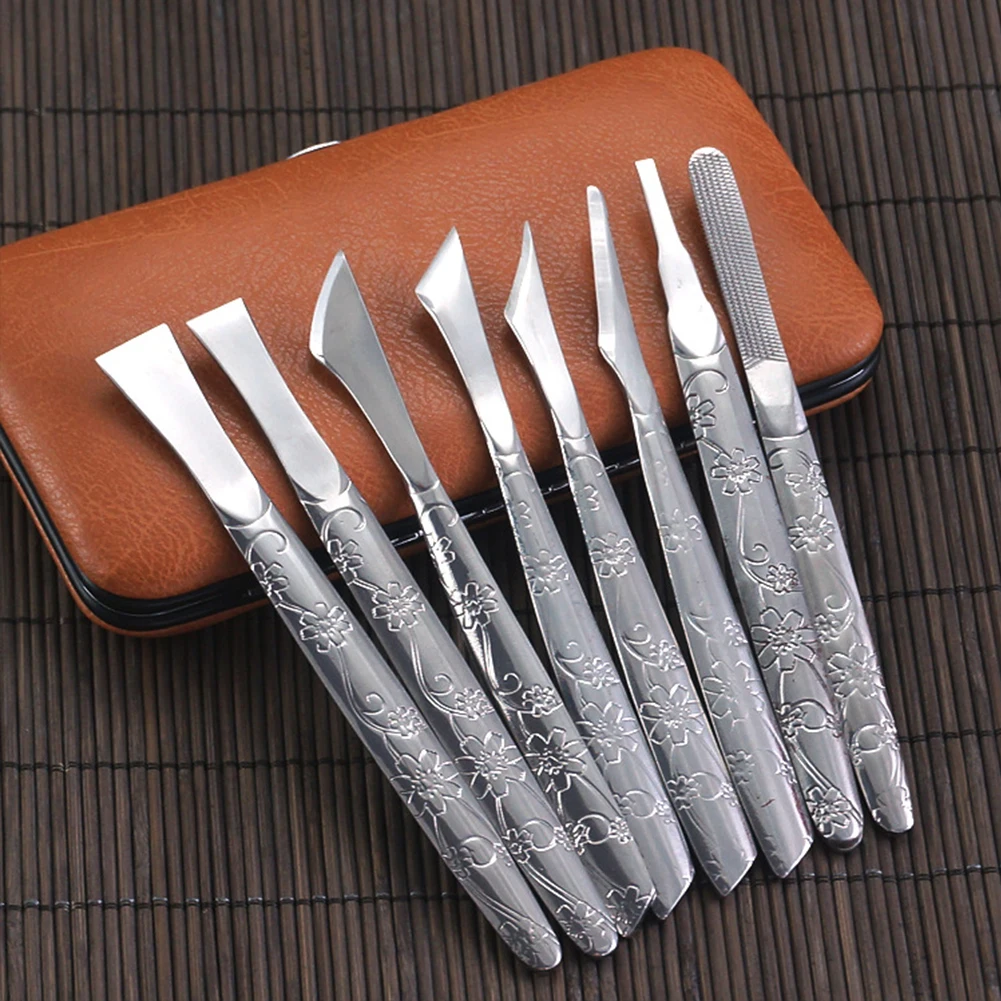 Stainless Steel With Storage Box Nail Care Callus Rasp File Cut Pedicure Tool Set Professional Home Feet Trim Shaver Salon | Красота и