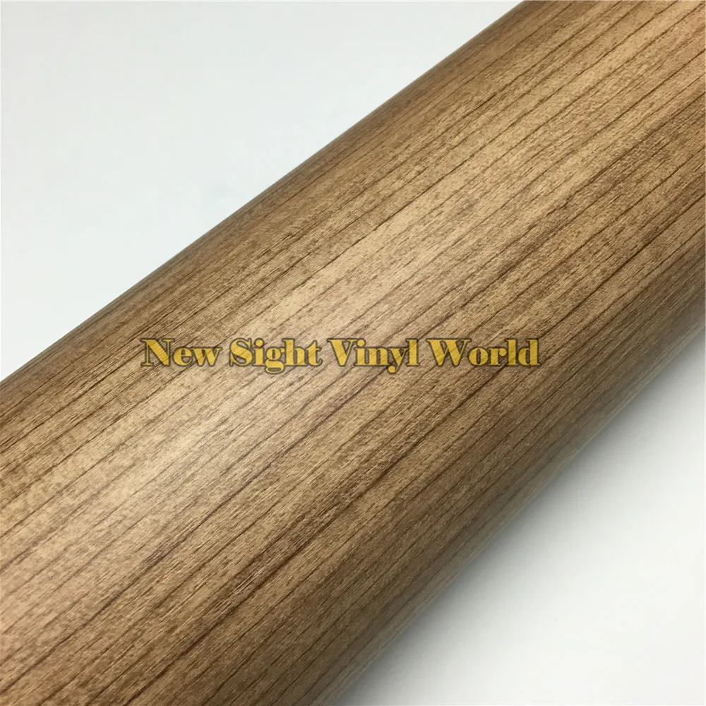 Тиковая Автомобильная деревянная текстурированная виниловая оберточная