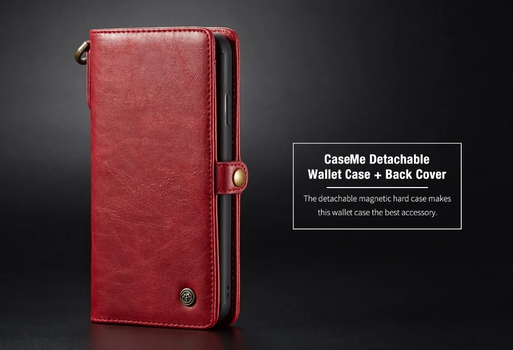 CaseMe PU кожаный чехол для iPhone X Xs XR Xs Max многофункциональный телефон чехол для iPhone 6 6 S Plus 7 8 Plus чехол для телефона
