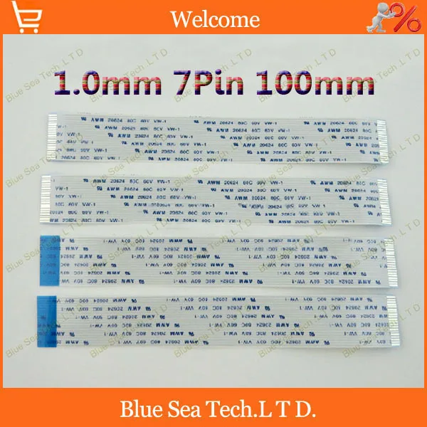 Гибкий плоский кабель 7Pin FFC FPC шаг 1 0 мм 7 контактов 100 Изотропный A или Anisotropy B AWM 20624