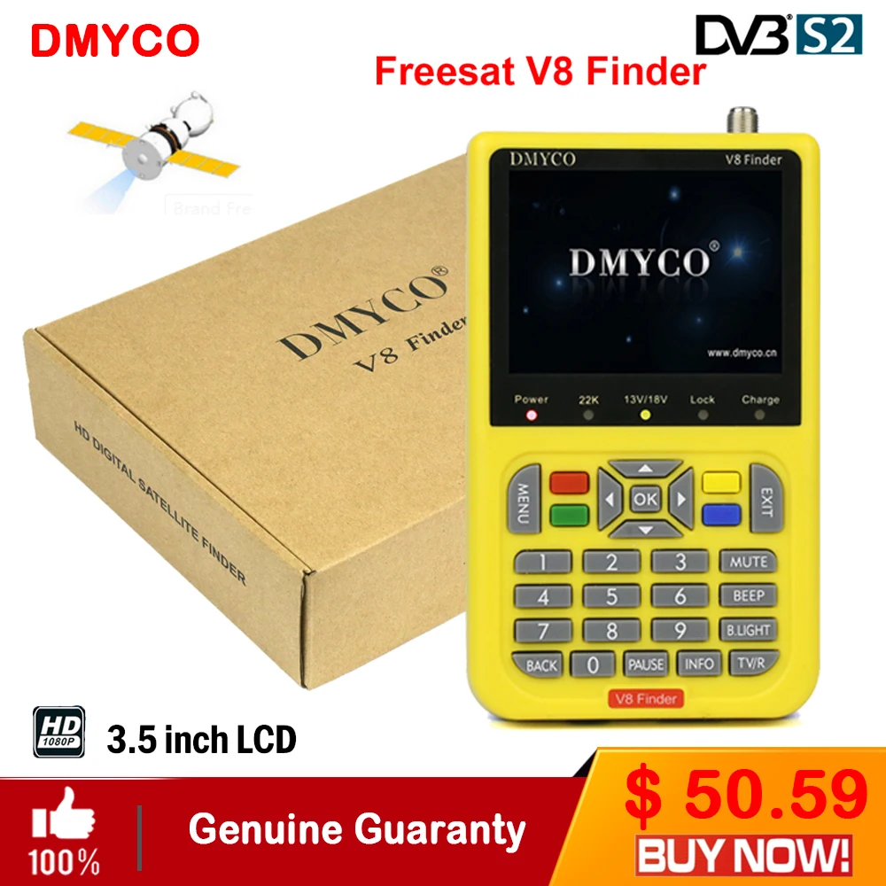 Новейший цифровой спутниковый искатель V8 Finder HD DVB S2 FTA LNB сигнальная указка ТВ