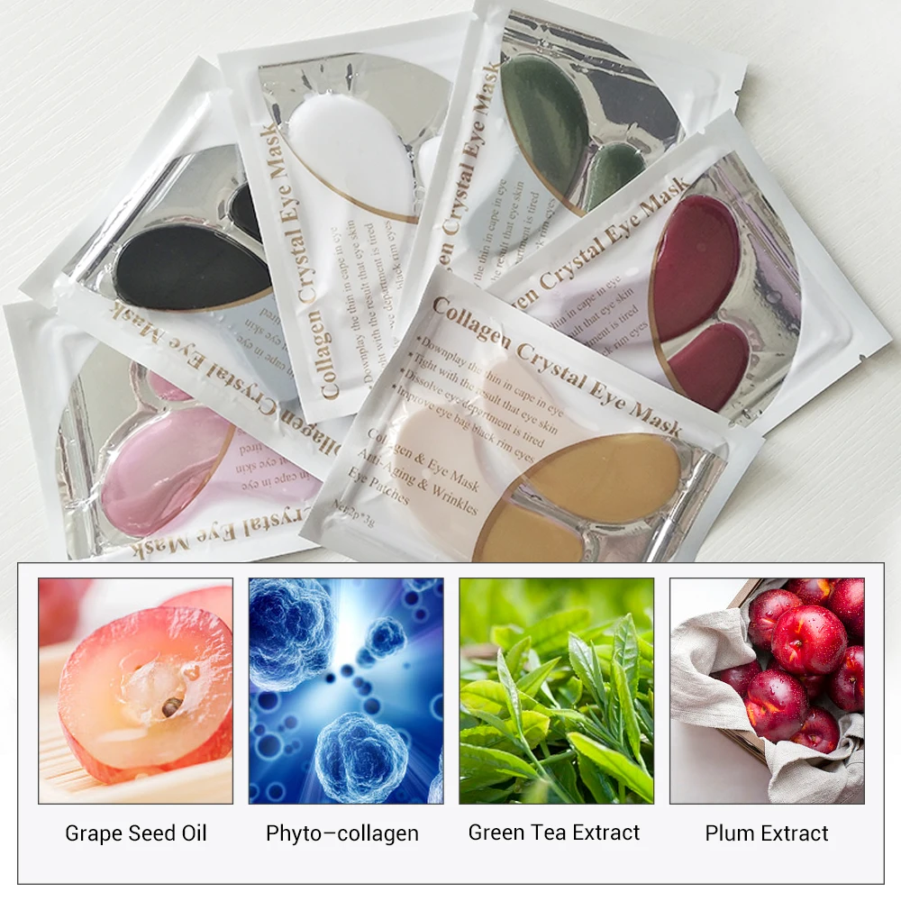 

BAIMISS 20pcs=10pairs 24k Gold Anti-Aging Eye Mask Anti Aging Skin Care Collagen Eye Patches Dark Circle Remover Anti-Puffiness
