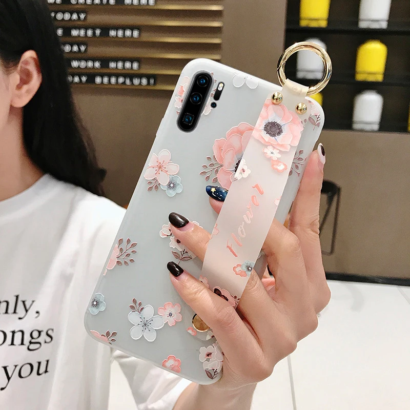 SoCouple Чехол-держатель для телефона huawei P20 P30 Pro Honor 10 20 mate 10 20 Pro 30 Lite Nova 3i 5i pro Мягкий ТПУ чехол на запястье s