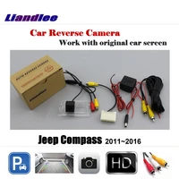car rear view rearview camera for jeep compass 20112016 back backup reverse parking auto hd accessories cam ntsc pal rca aux