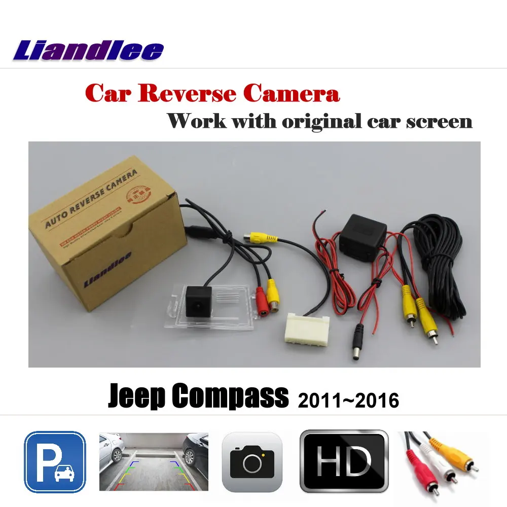 Камера заднего вида Liandlee для Jeep Compass камера с экраном 2011 ~ 2016|Камеры авто| |