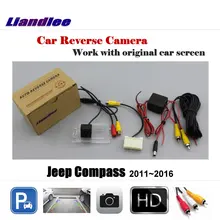 Камера заднего вида Liandlee для Jeep Compass камера с экраном 2011 ~