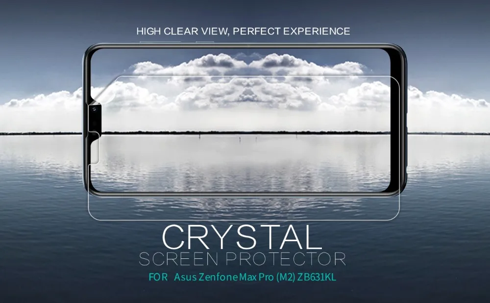 Защитная пленка для Asus Zenfone Max Pro M2 суперпрозрачная NILLKIN ZB631KL с ЖК экраном|Защитные
