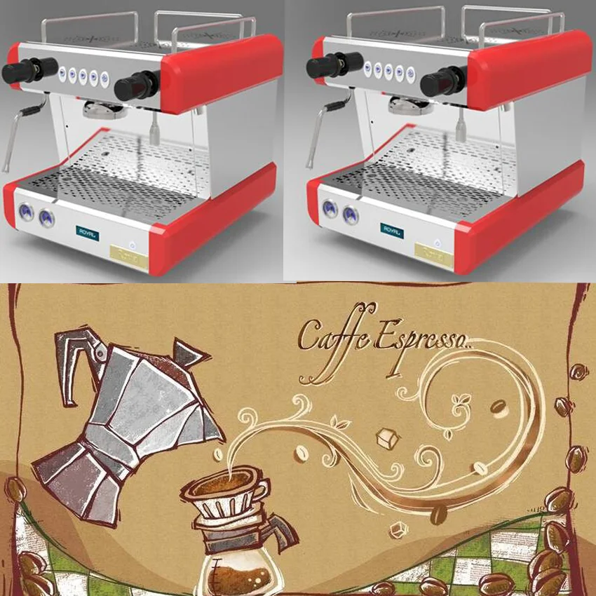 

Italian Commercial Electric Automatic 220V Espresso Coffee Maker Machine