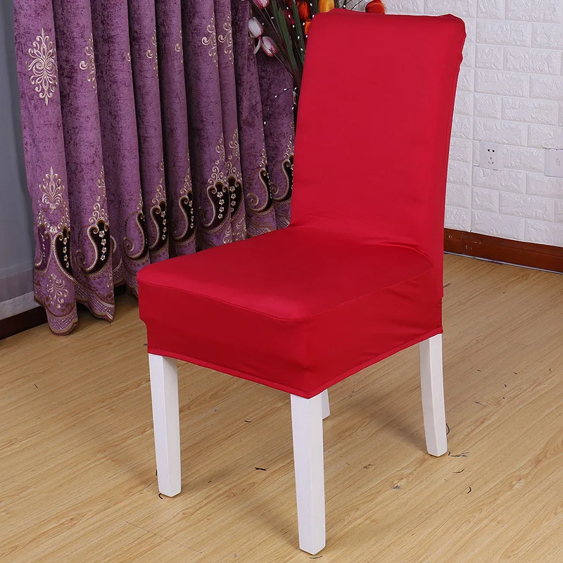 

JaneYU Spandex Stretch Dining Chair Cover Machine Washable Restaurant For Weddings Banquet Folding Hotel Chair Covering
