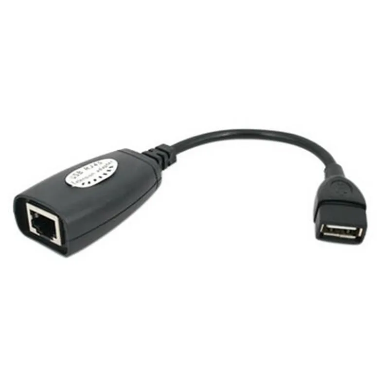 Удлинительный адаптер LBSC 150 футов USB 2 0 к RJ45 Lan удлинитель кабеля Cat5/Cat5e/Cat6 цвет