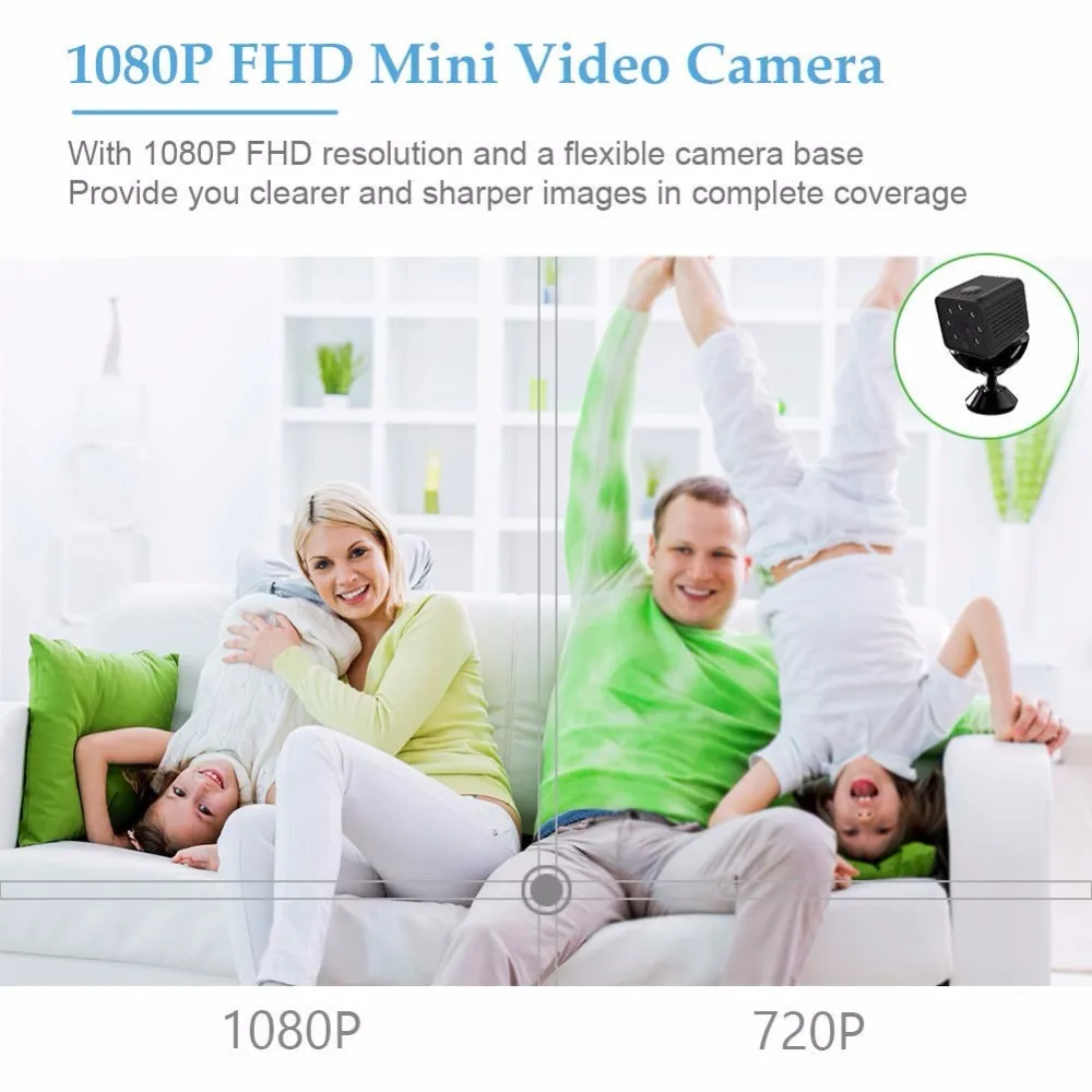 Wi Fi HD 1080P мини камера беспроводная домашняя безопасности няня детские мониторы с