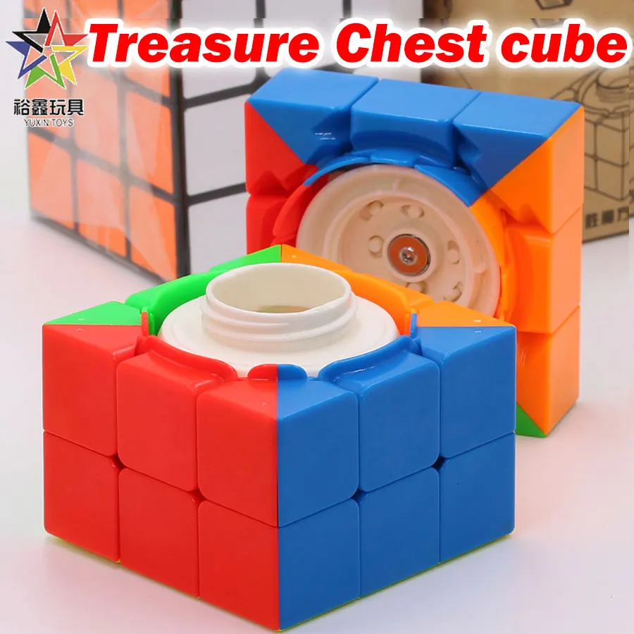 Puzzle Magic Cube YuXin 3x3x3 3*3*3 333 Treasure Chest cube secret Box treasures of box kit special twist wisdom logic gift toys casey watson a dark secret part 3 of 3