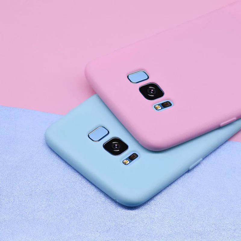 Мягкий силиконовый чехол для телефона ярких цветов из ТПУ Samsung Galaxy A5 A7 A8 A310 A510 A710