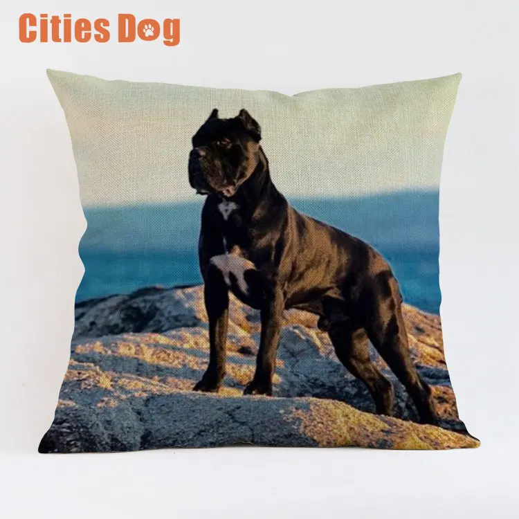 Рождественские украшения для домашние подушки Чехлы для подушек Cane Corso собака наволочка dakimakura almofada животных диван almofadas cojine - Цвет: DWG0008