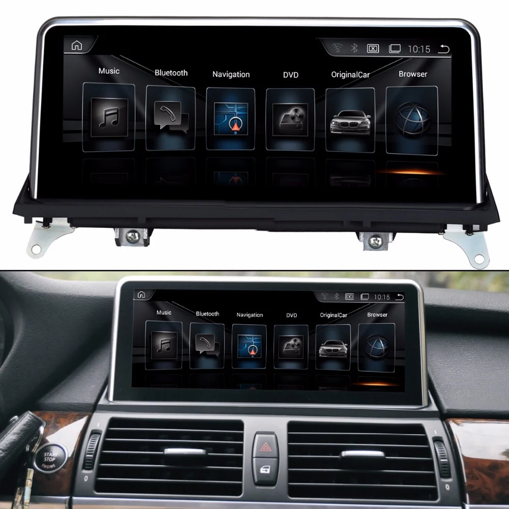 Автомобильный мультимедийный плеер 10 25 &quotall in one touch Android Raido GPS для BMW X5 E70 (2007 2013)/BMW X6