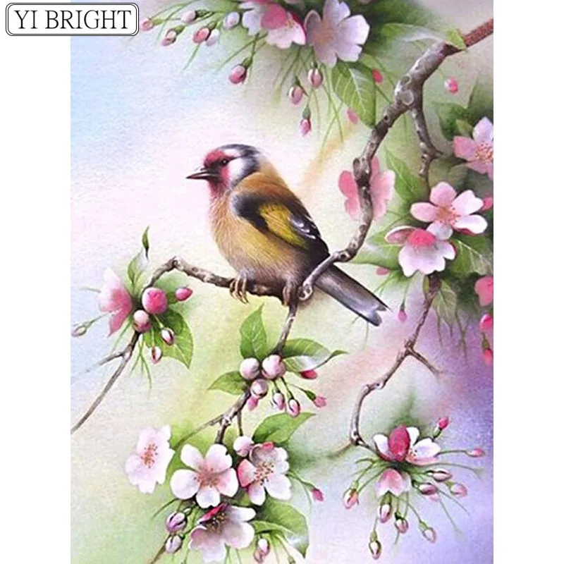 

5D DIY Diamond Painting Bird Full Square Drill Diamond Embroidery Animals Picture Of Rhinestone Home Decoration Flowers XY1
