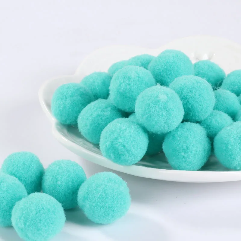 39 Water Blue 20 г Pompones 10/15/20/25/30 мм помпон мех корабль DIY мягкий помпонами свадебные/украшения дома Швейные На ткань аксессуары - Цвет: 39 Water Blue