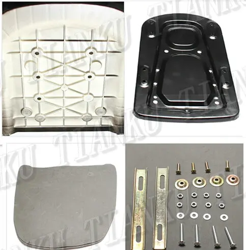 Матовая черная коробка для хранения заднего багажника мотоцикла VStar 400 650 Virago Xv Road