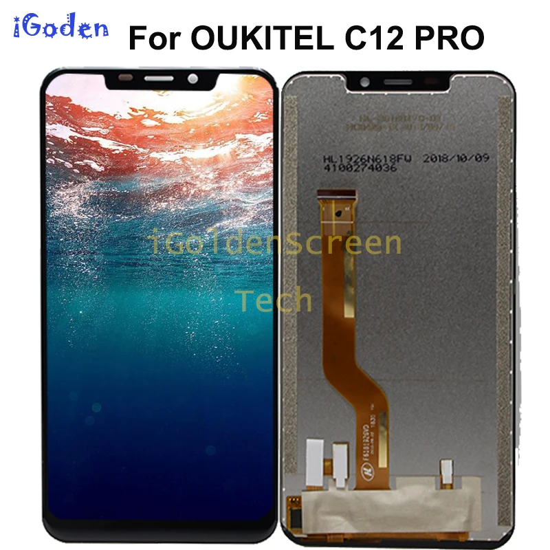 OUKITEL C12 PRO ЖК-дисплей + сенсорный экран 100% оригинальный протестированный