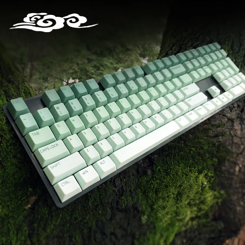 Натуральный keycap pbt красящая лента для возгонки механическая клавиатура колпачка.