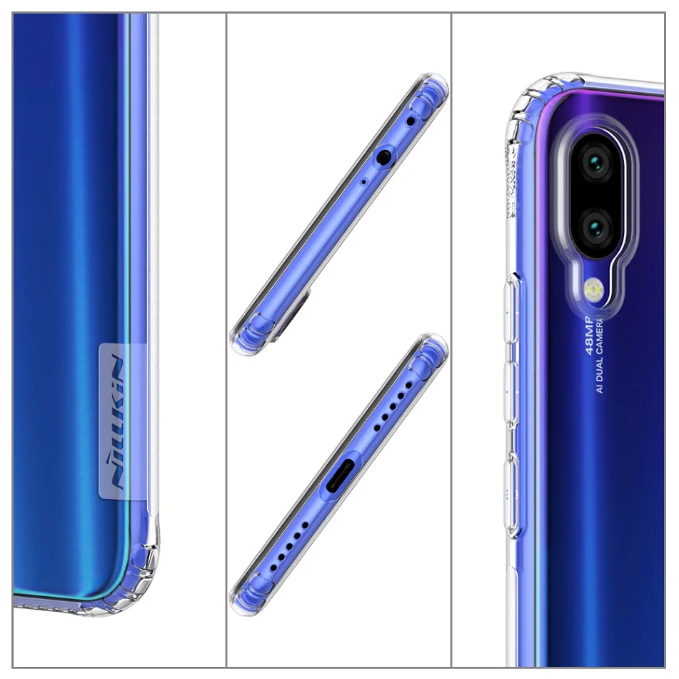 Чехол Nillkin для Xiaomi Redmi Note 7 прозрачный мягкий Силиконовый ТПУ защитный чехол Nature 6 3