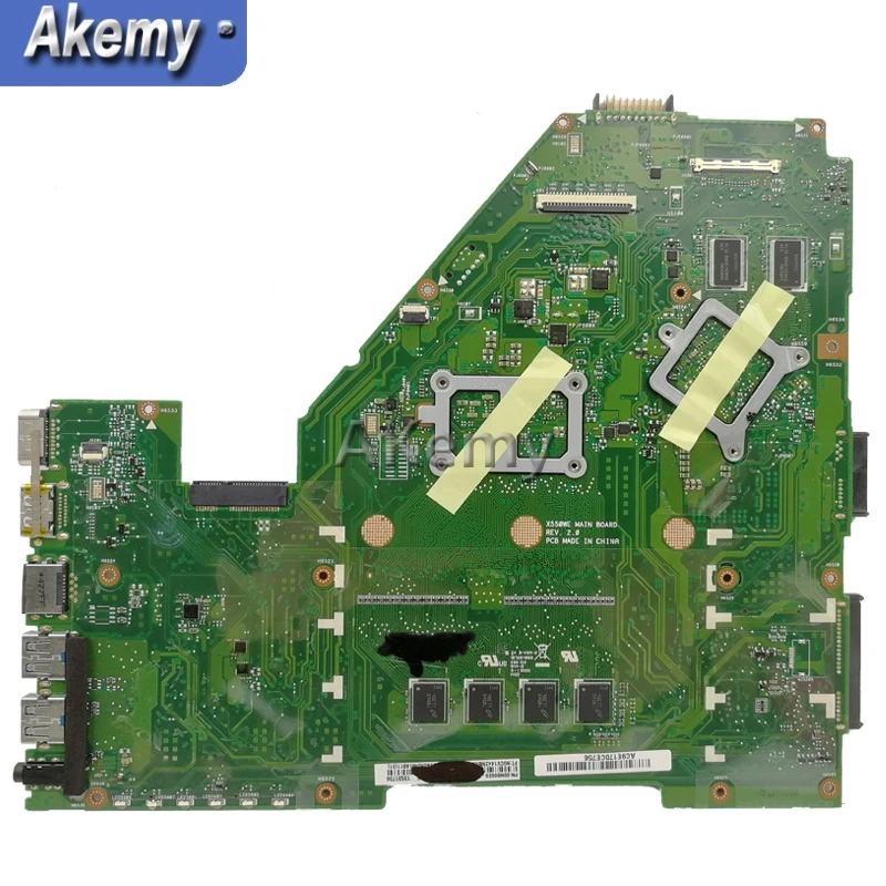 Akemy X550WE материнская плата для ноутбука For Asus X550WAK X550W тестовая оригинальная 4G RAM A4