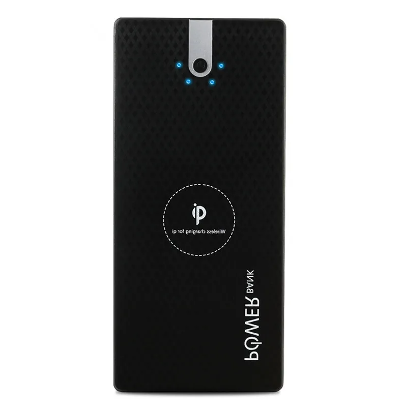 Горячая Wireless Power Bank 8000 мАч Android 2USB Интерфейс СВЕТОДИОДНЫЕ Фонари Портативный